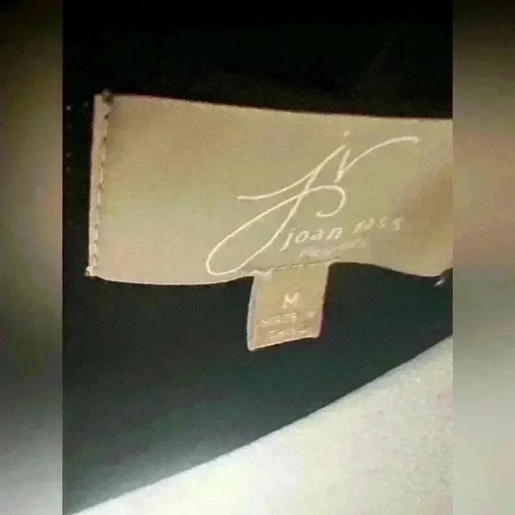 Joan Vass Black Long Duster Open Cardigan Vest Medium Boho NWOT. - Picture 7 of 7